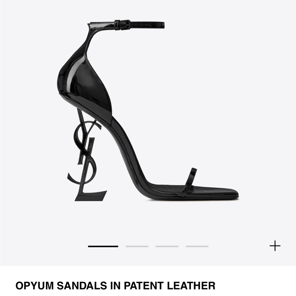 Saint Laurent Opyum Sandal Heels in Patent Leather